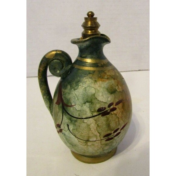 Rare Greek Perfume Bottle VintageCeramic Amphora Jug Venus with Stopper - Picture 3 of 6